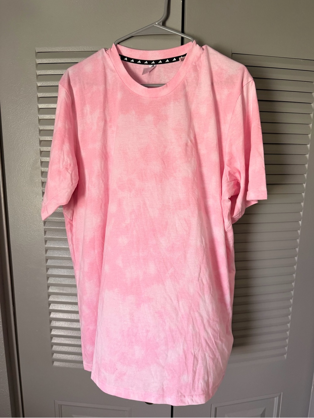 adidas Pink Tie-Dye Short Sleeve Crewneck Tee